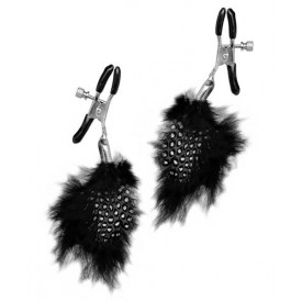 Зажимы на соски FEATHER NIPPLE CLAMPS с украшением из перышек